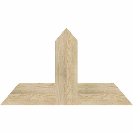 Ekena Millwork Portland Rough Sawn Timber Gable Bracket, Douglas Fir, 36"W x 21"H x 2"D x 6"F, 14/12 Pitch GBW036X21X0206POR00RDF